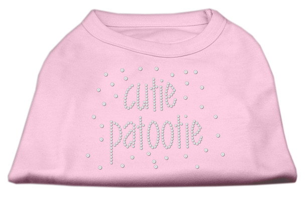Cutie Patootie Rhinestone Dog Shirts - Light Pink