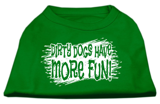 Dirty Dogs Screen Print Shirt - Emerald Green