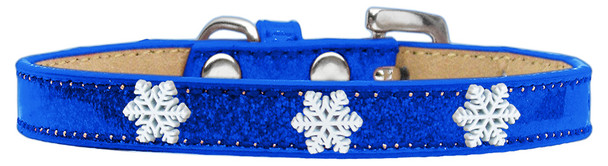 Snowflake Widget Dog Collar - Blue - Ice Cream