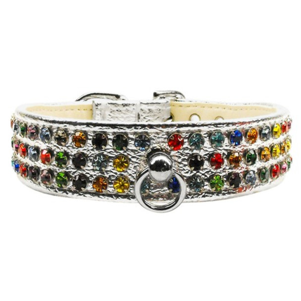 Mardi Gras Dog Collar - Silver