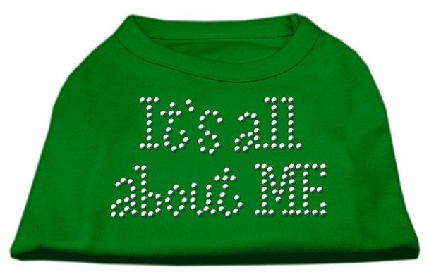It's All About Me Rhinestone Shirt - Emerald Green