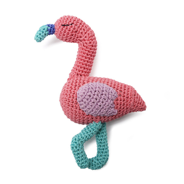 Flamingo PAWer Squeaker Dog Toy