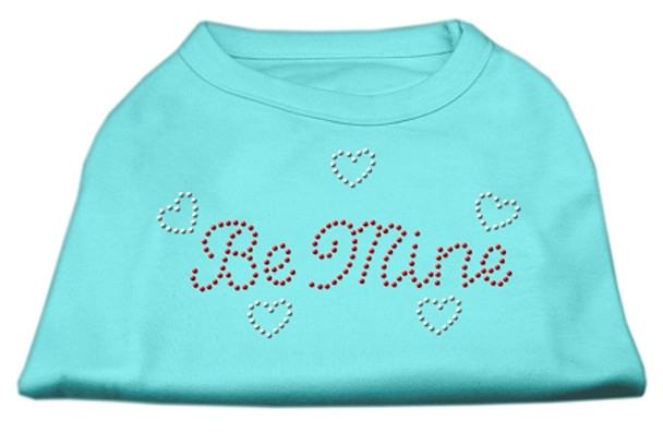 Be Mine Rhinestone Shirt - Aqua