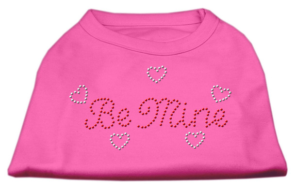 Be Mine Rhinestone Shirt - Bright Pink