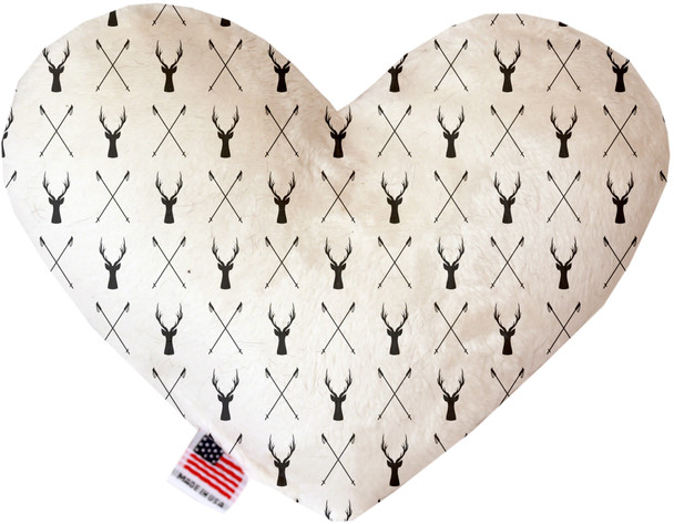 Deer Dreaming Canvas Heart Dog Toy, 2 Sizes