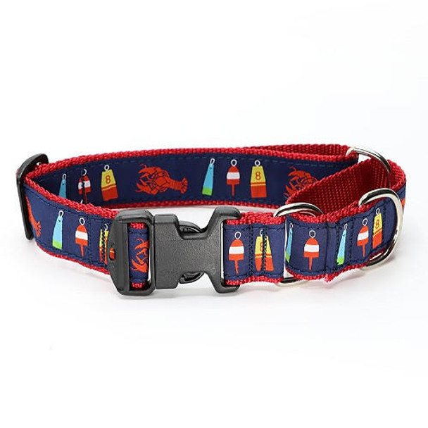 Preston Dog Dog Collar - Lobster and Buoy - 3/4 and 1 1/4