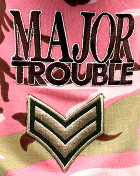 Pink Major Trouble Dog Hoodie by Hip Doggie - Size XS