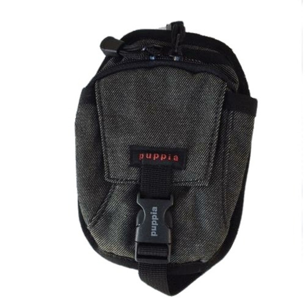 Small Dog Black Denim Backpack by Puppia