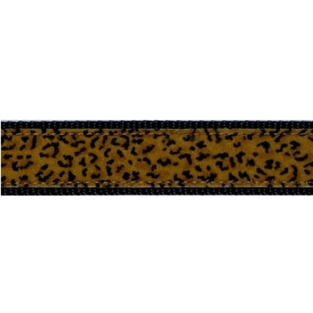 Dog Collar - Leopard Print - Soft to the Touch - 1 1/4