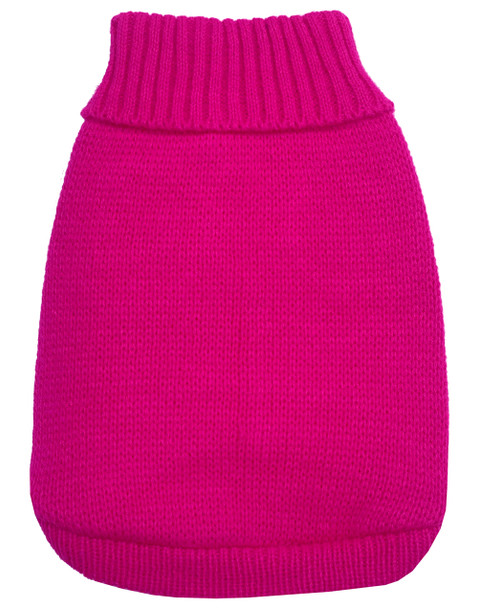 Knit Pet Sweater Bright Pink