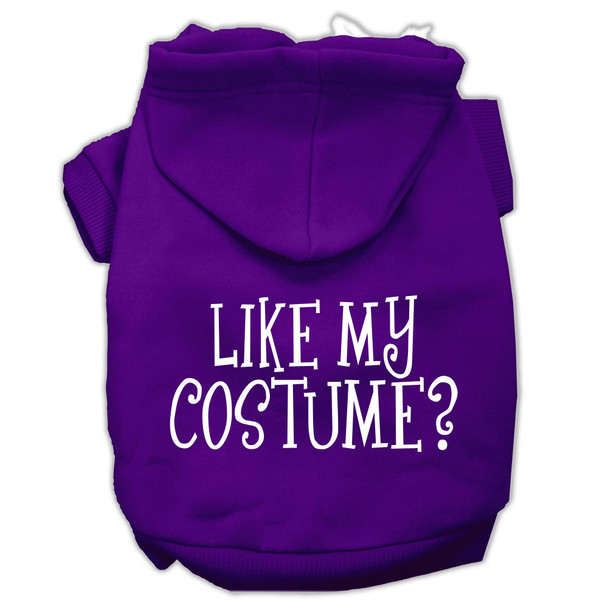 Like My Costume? Screen Print Pet Hoodies - Purple