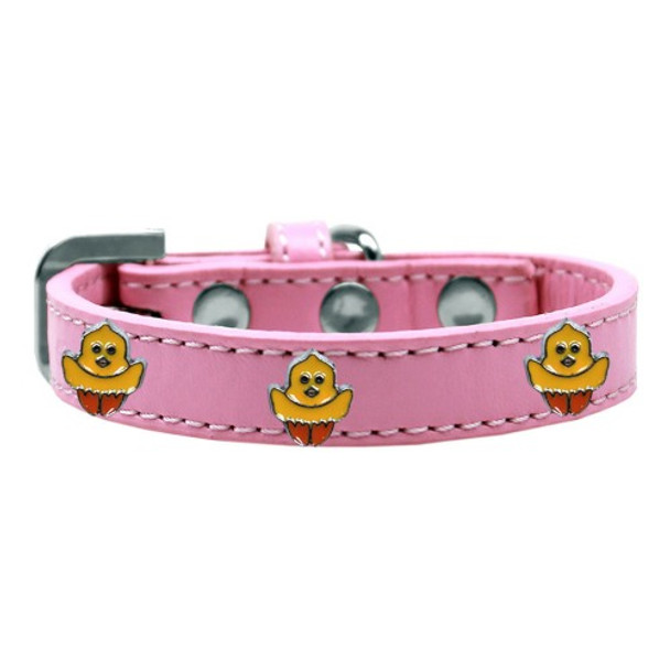 Image of Chickadee Widget Dog Collar - Light Pink