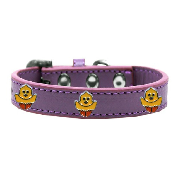 Image of Chickadee Widget Dog Collar - Lavender