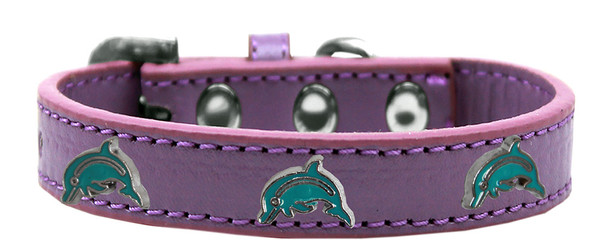 Dolphin Widget Dog Collar - Lavender