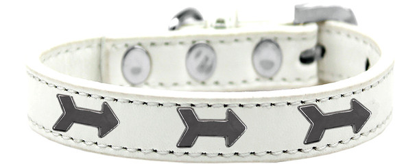 Arrows Widget Dog Collar - White