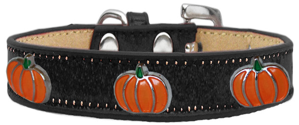 Pumpkin Widget Dog Collar - Black - Ice Cream