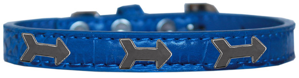Arrows Widget Croc Dog Collar - Blue