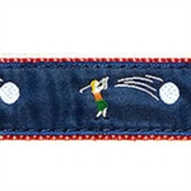 Lady Golfer Dog Collars