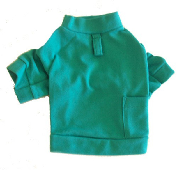 Real Deal Teal Knit Bell Sleeve Dog Tee Shirt