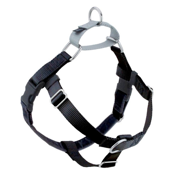 Black Freedom No-Pull Dog Harness & Optional Leads