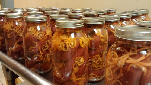 Nowicki's Pickled All Beef Sausage with Habanero Peppers - Good n' Hot