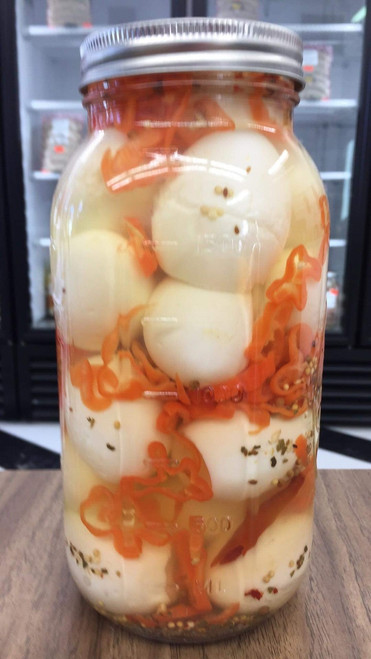 Pickled Eggs with Habanero Peppers - 65 oz. jar
