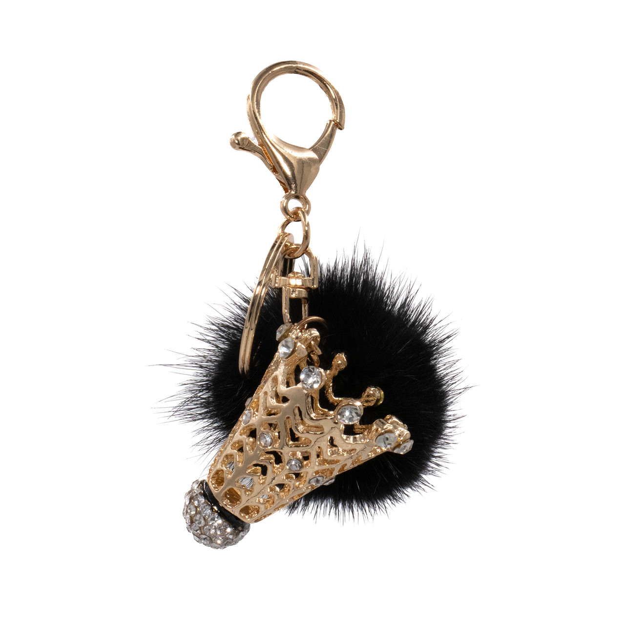 black fur keychain