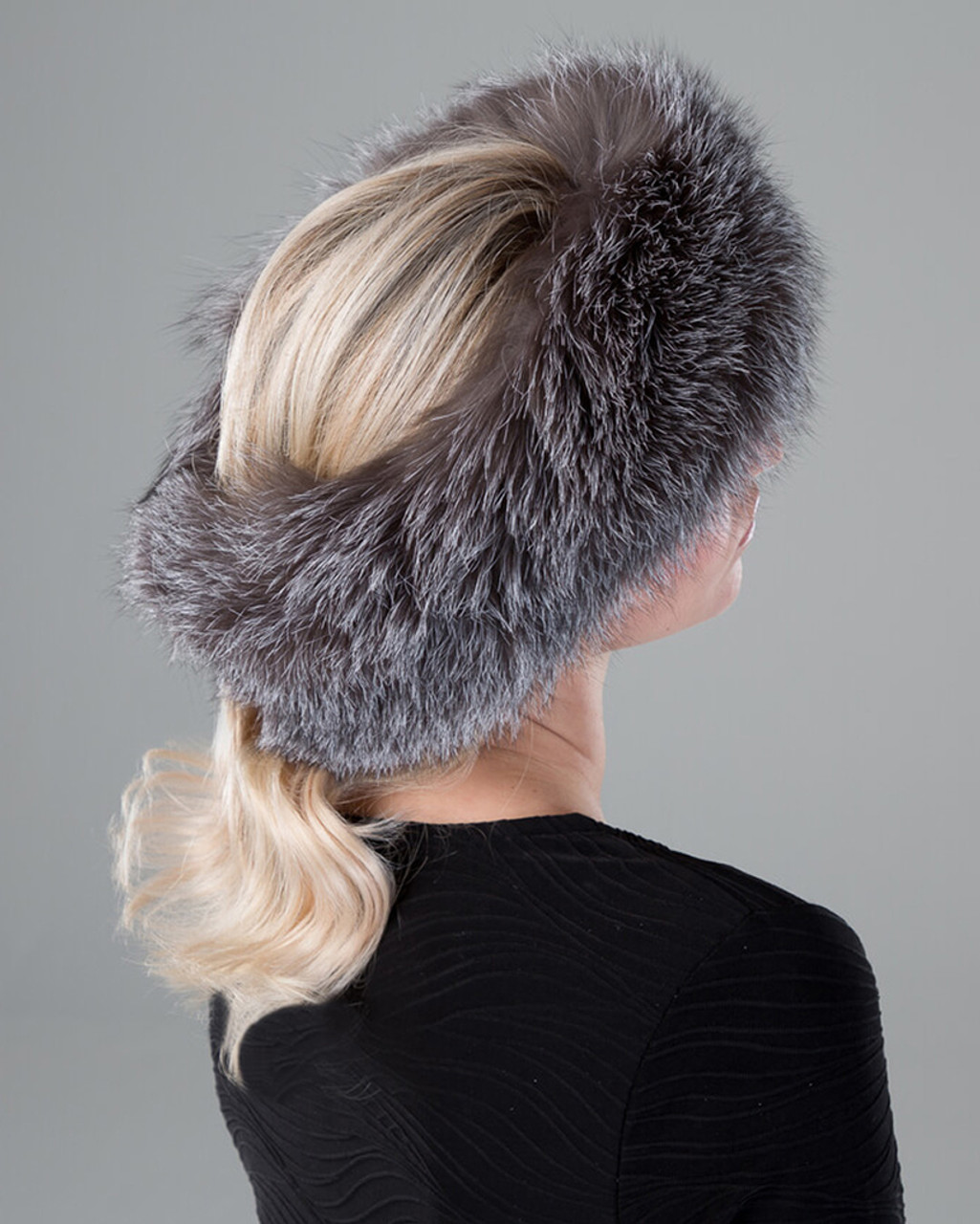 fox fur headband