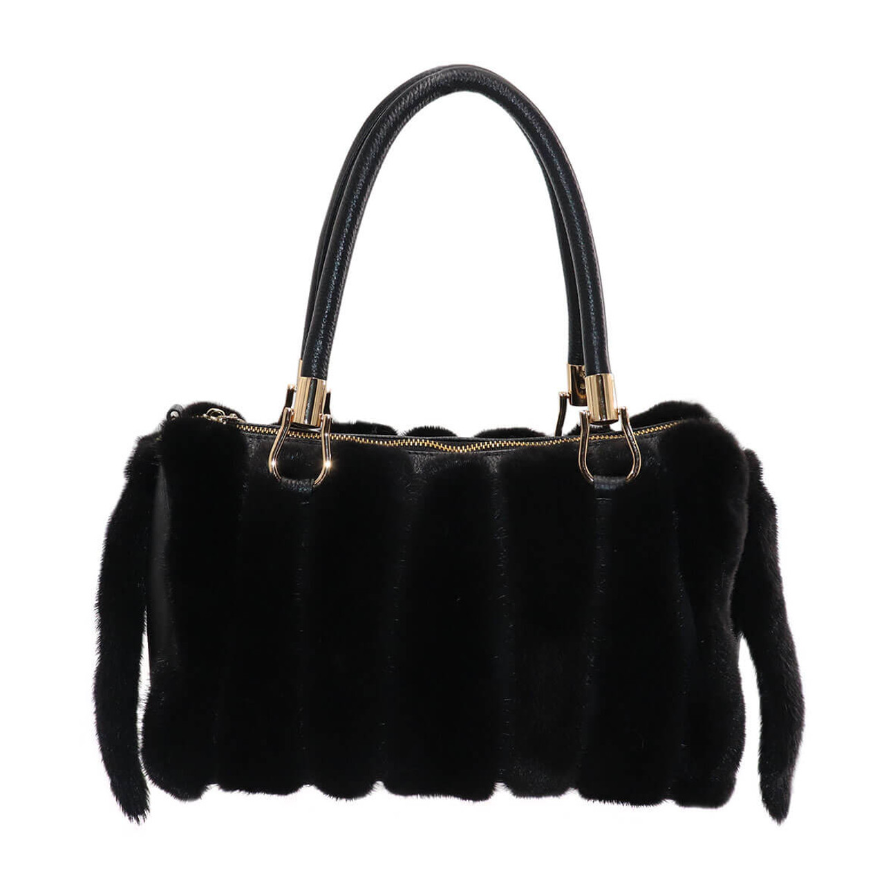 Luxury Designer Real Mink Fur Handbag Purses And Handbags For