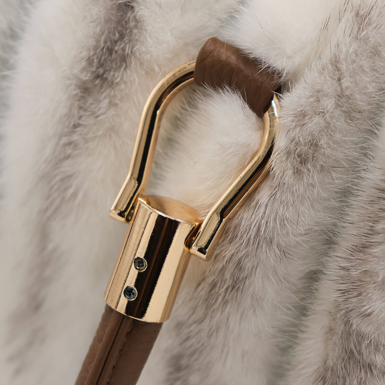 Mink Fur Handbag with Tails - Surell Accessories