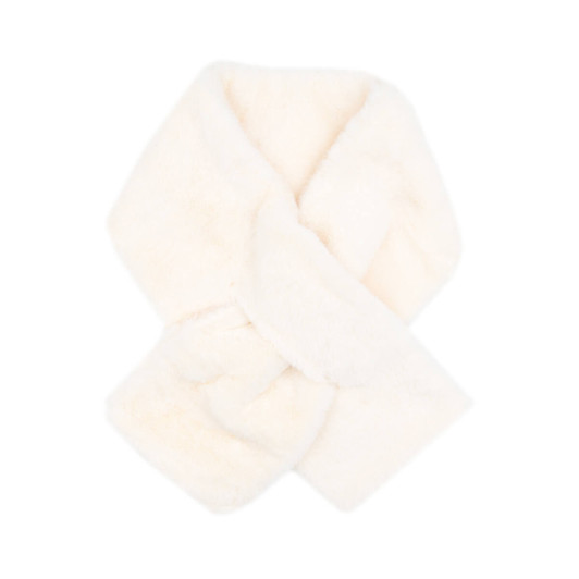 Faux Rex Rabbit Fur Pull-Through Scarf - Surell Accessories