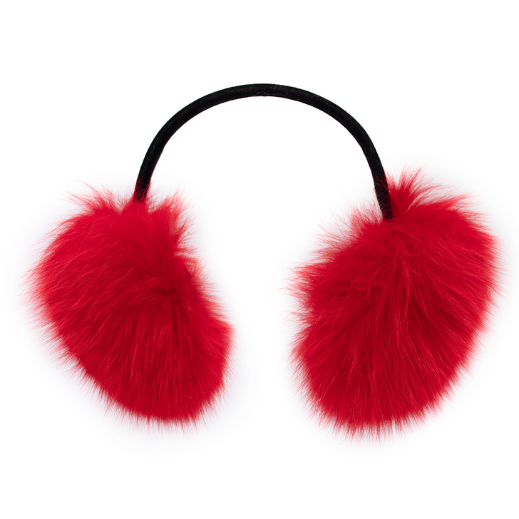 Red Fox Fur Earmuffs