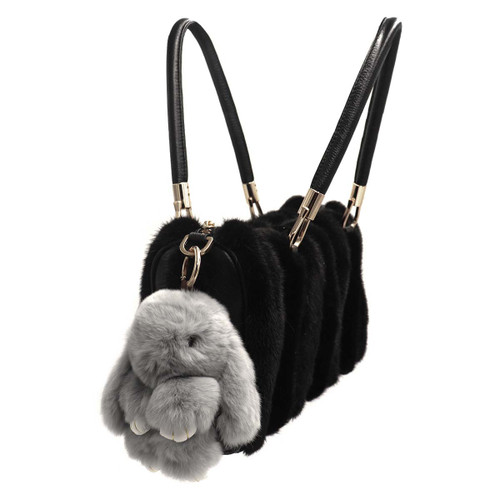 Rex Rabbit Fur Rabbit Keychains - A.J. Ugent Furs %