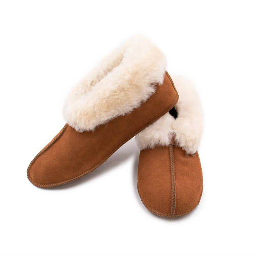 Soft Sole Shearling Slippers - Surell Accessories