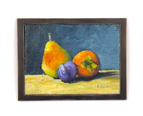 1:12 Scale Original Artwork Still Life Oil Painting for Modern Farmhouse Dolls House