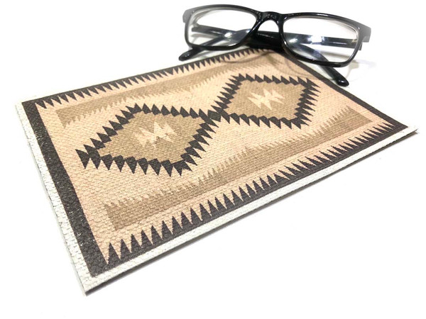 1:12 Scale Modern Miniatures Tribal Rug - Aztec Coffee Tones