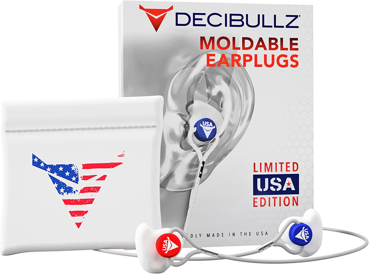 Decibullz DEC.PLG1-USA Headwear Decibullz Custom Molded Earplugs USA Edition Sport Shooting Depot