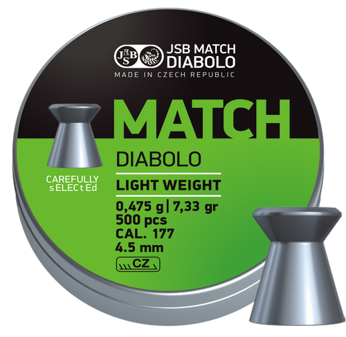 JSB JBS.0005.500 Ammo and Pellets JSB Match Diabolo Light (Green) Sport Shooting Depot