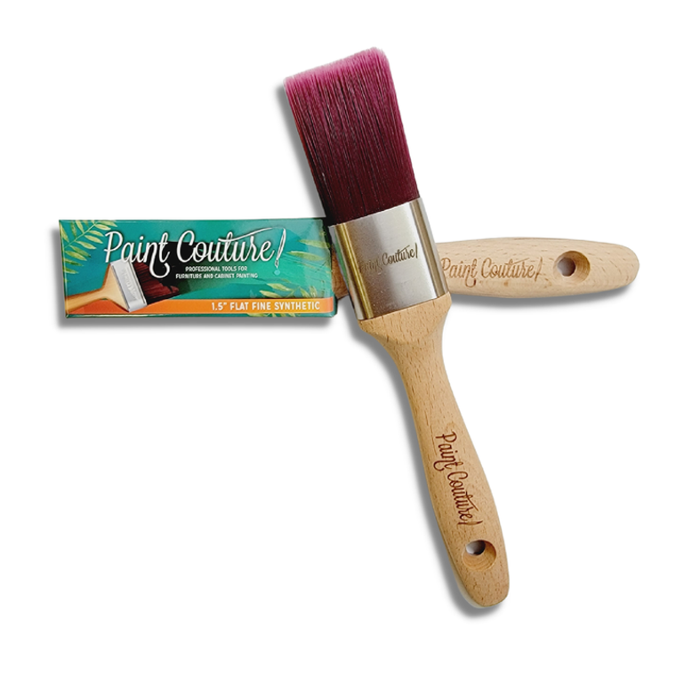1.5" Flat Fine Synthetic paint brush by Paint Couture
