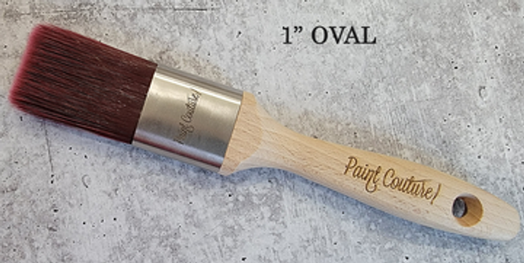 1" Flat Fine Synthetic  paint brush by Paint Couture