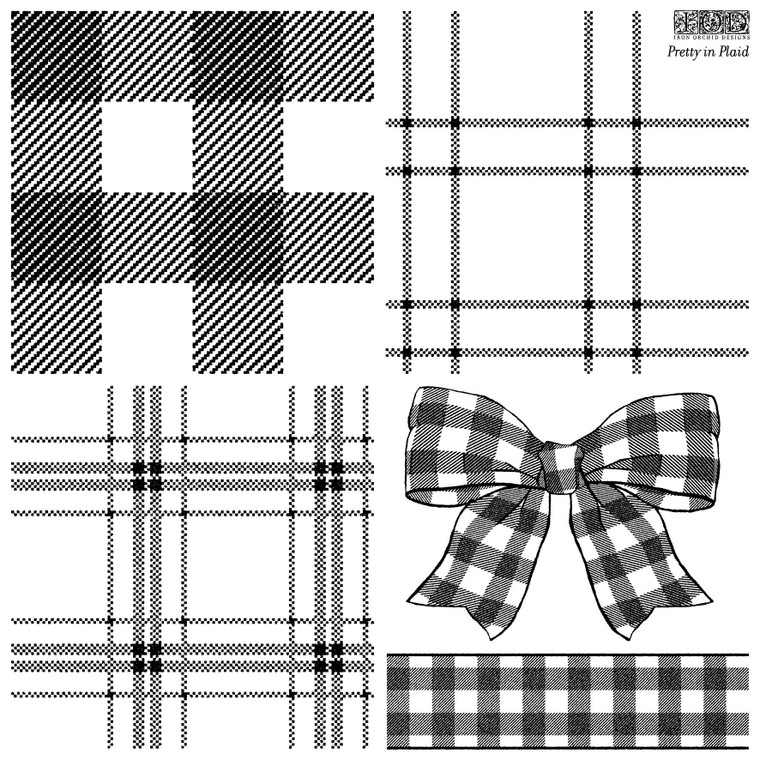 Pretty in Plaid 12x12 IOD Stamp™