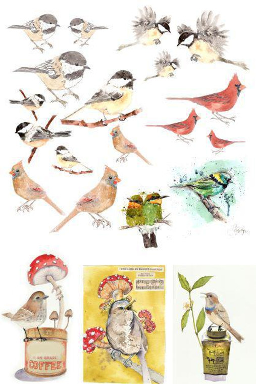 Catalog of Birds - Roycycled Decoupage Paper by Lexi Grenzer