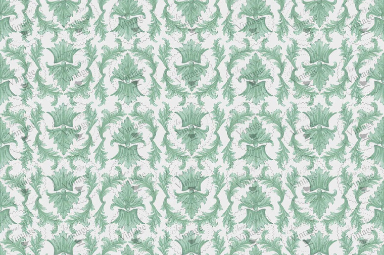 JRV Sage Damask Decoupage paper