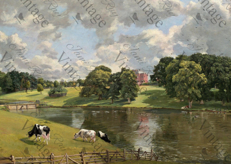 Cows By A River | JRV A4 Rice Paper