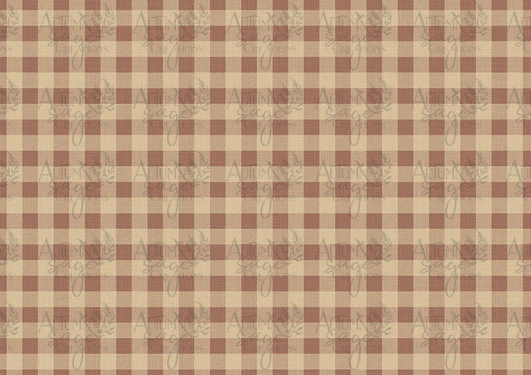 Fall Flannel Check A4 Decoupage Paper