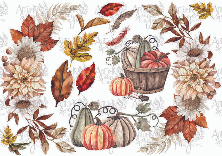Autumn Swags A4 - Digital Download