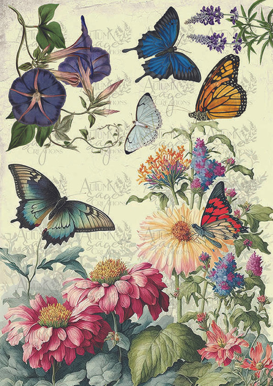 Butterfly Garden A4 - Digital Download