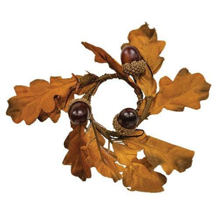 Oak & Acorn Candle Ring, 1.5"