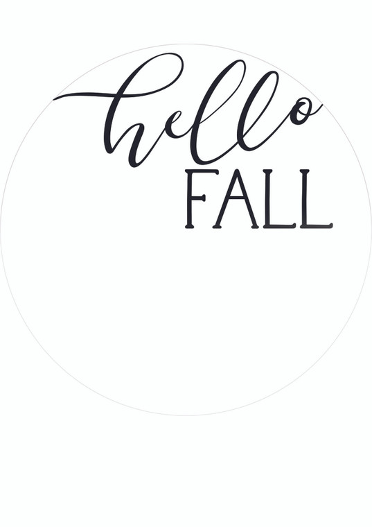 Free - Hello Fall A4 - Digital Download