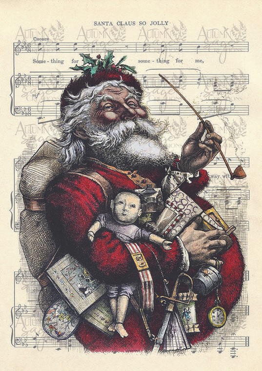 Jolly Santa A4 - Digital Download